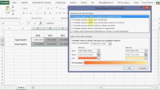 Formatação condicional (Excel 2013)