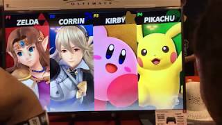 Super Smash Bros. Ultimate Demo: Zelda vs Corrin vs Kirby vs Pikachu - Fan Expo 2018