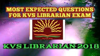 MOST EXPECTED QUESTION FOR KVS LIBRARIAN