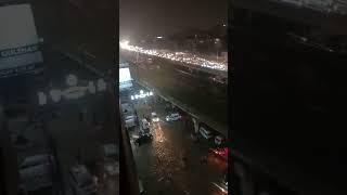 ALERT: Traffic jam is being observed in Gulshan-e-Iqbal Block 10 after heavy downpours #karachirain