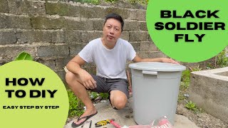 How to build a BSF Black soldier fly bin | Organic feed for livestock | Province Life | LaVieDeGuz