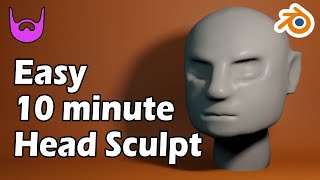 Blender 2.8 Easy 10 Minute Head Sculpt