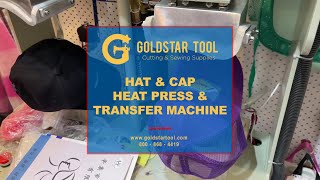 Product Showcase - Hat & Cap Heat Press & Transfer Machine - Goldstartool.com - 800-868-4419