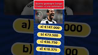 Quanto guadagna Giorgio Chiellini in una settimana? ⚽💰 #shorts #GiorgioChiellini #Juventus #soldi