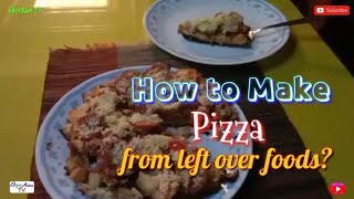 How to make Pizza from left over foods?Gawing Pizza ang Tirang Tinapay (pinoy tipid tips)