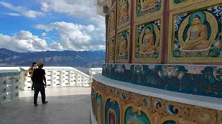 Beautiful view of Leh from Shanti Stupa, Ladakh