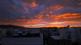 2016 Boxing day red sunset over Athens - Fast Love