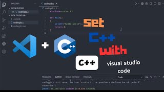 C++ programming with Visual Studio Code SET UP