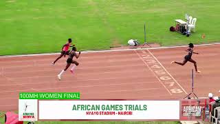 100mH Women Final:African Games Trials 2024