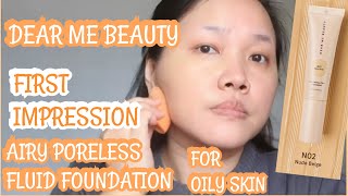 DEAR ME BEAUTY AIRY PORELESS FLUID FOUNDATION | YMarymy