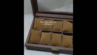 10 slot fox design leather box