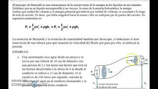 PRINCIPIO DE BERNOULLI Y VENTURI