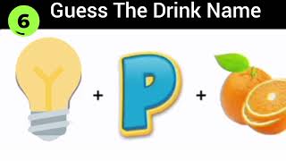 Can You Guess The Drink Name?| Quiz Challenge| Puzzle Game| Brain Test