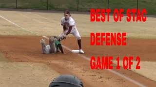 GREAT DEFENSE BY STAC BASEBALL VS WILMINGTON GAME 1