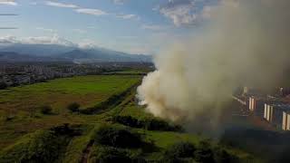 Fire in Cali, Colombia