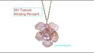 DIY Pendant Tutorial: make a unique pendant with baroque freshwater pearl