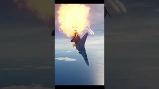 SU34 VIEW OF BEING DESTROYED BY AN F22 MISSILE!! #f22 #dcs #shorts #milsim #gaming #russia #su34