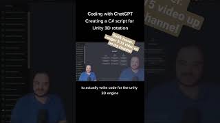 #Coding with #ChatGPT for #Unity3D #AI #GPT #openai #shorts