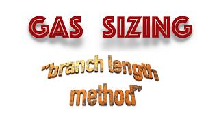 gas sizing drawing 12 branch length method