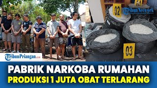 Pabrik Narkoba Rumahan yang Memproduksi 1 Juta Obat Terlarang Digerebek BNN RI