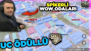 SPİKERLİ UC ÖDÜLLÜ WOW ODALARI KESİTLERİ - BÖLÜM 1 |PUBG MOBILE CUSTOM ROOM