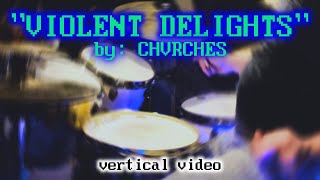 “VIOLENT”... [drumming] … "DELIGHTS" @CHVRCHES