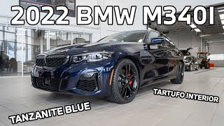 BMW M340i In Tanzanite Blue Metallic on Tartufo Marino Walk Around