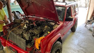 Jeep XJ inline 6 4.0L Motor SWAP