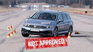 Volkswagen Passat GTE fails the moose test