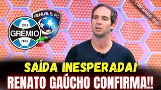 POR ESSA NINGUÉM ESPERAVA! SAÍDA DE MEDALHÃO É CONFIRMADA! MARTELO É BATIDO! NOTICIAS DO GRÊMIO HOJE