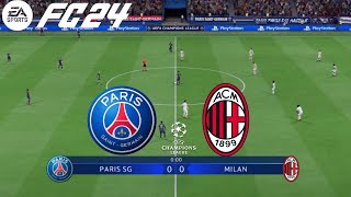 FC 24 | PSG vs AC MILAN - UEFA Champions League 23/24 | Group Stage