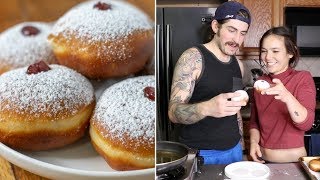 Vegan Donuts for Hanukkah (Sufganiyot) // VLOGMAS #6