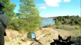 V-STROM OFFROAD DISCOVERING A DAM & GOING THROU HARD ROAD!!(RODOS-GREECE)