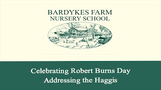 Robert Burns Day - Addressing the Haggis