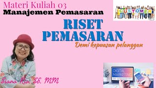 Mengapa perlu melakukan Riset Pemasaran ? Buang Uang & Biaya !  Manajemen Pemasaran – (MKT-04)