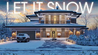 Snow scene in 3ds Max | Зимний антураж в 3ds max