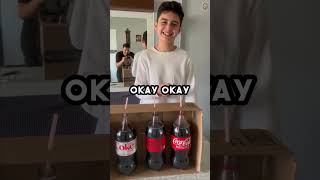 guess the coca cola flavor drink challenge #shorts