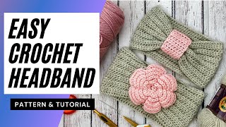 Easy Crochet Headband | Wide Cinch Headband | Crochet Ear Warmer | How to Crochet | Hope Corner Farm