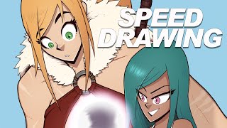 SPEED DRAWING - Fantasy Characters Concept