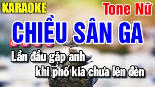 Karaoke Chiều Sân Ga Nhạc Sống Tone Nữ Gm | Yến Như