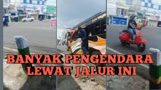 suasana lampu merah maktal garut rame banget