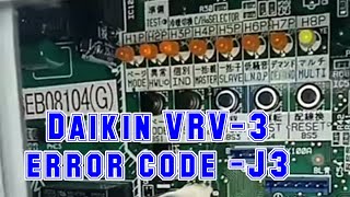 Daikin vrv 3 error code - J3.Briefly tell this video how to rectify problem with cu wiring diagram.