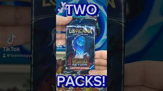 🐙Ursula's Return🐙 2 Packs! #disney #lorcana #ursulasreturn #holo #superrare #shorts