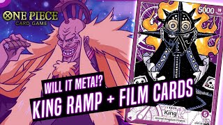 King Ramp Deck Profile with Film Card Upgrades || One Piece TCG OP01 (JP)