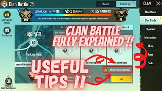 BGMI Clan battle kaise khele Fully Explained in Hindi | Clan Battle Useful tips | 🤩🔥🎮👍