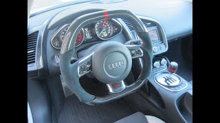 Audi R8 Carbon Fiber Steering Wheel Install DIY How To