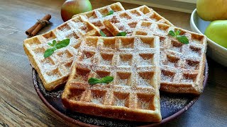 Вафли с Яблоками в Вафельнице | Самые вкусные Вафли на Завтрак | Простой и Быстрый Рецепт