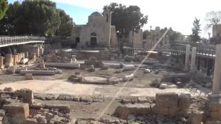 St. Pauls Pillar, archaeolgical site, Paphos, Cyprus.