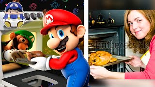 Mario Cooks a Thanksgiving """"Turkey""""