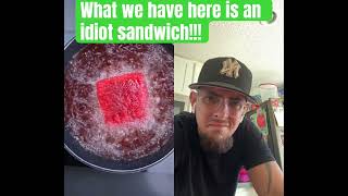 Man WTH is this @gordonramsay  #nasty #cooking #sammich